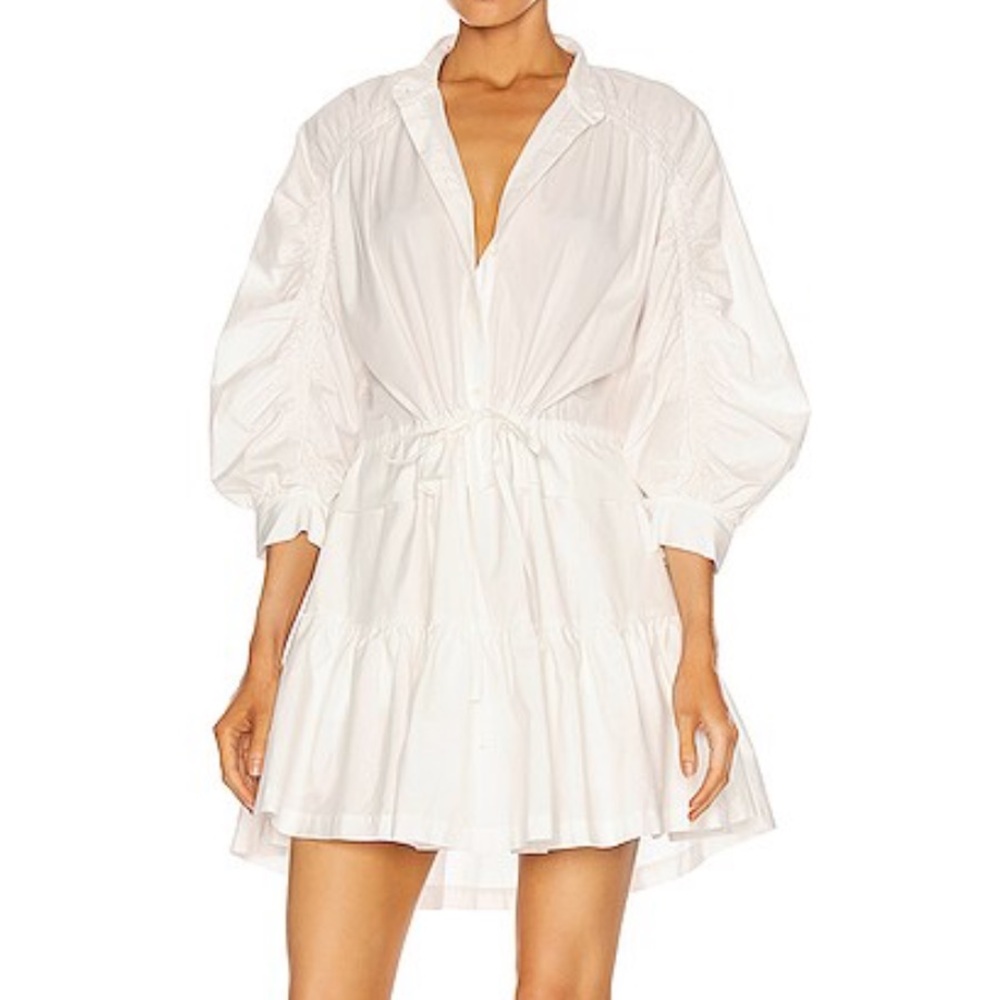 Frame Ruched Sleeve Dress - Picture 2 of 6